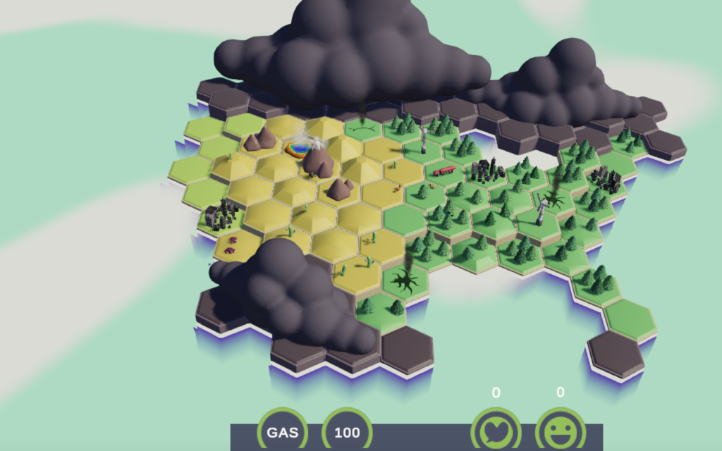 Screenshot of Fracking Tycoon Prototype